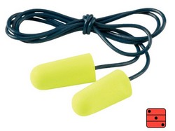 129893-EAR Soft Yellow Neon corded -geel
