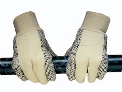 111151-Katoenen handschoenen, keper polkadot -geel