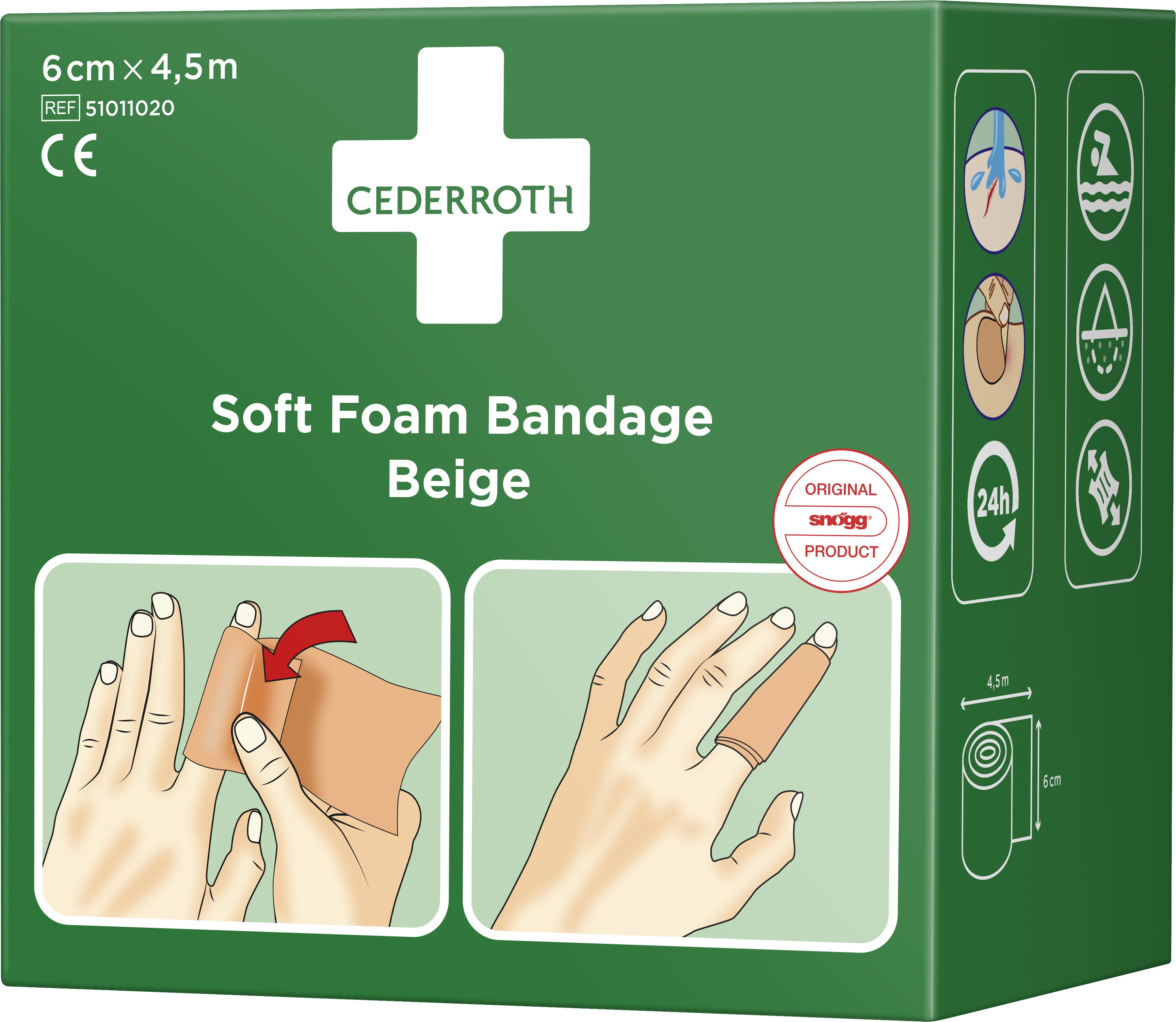 Soft foam bandage Cederroth 51011020