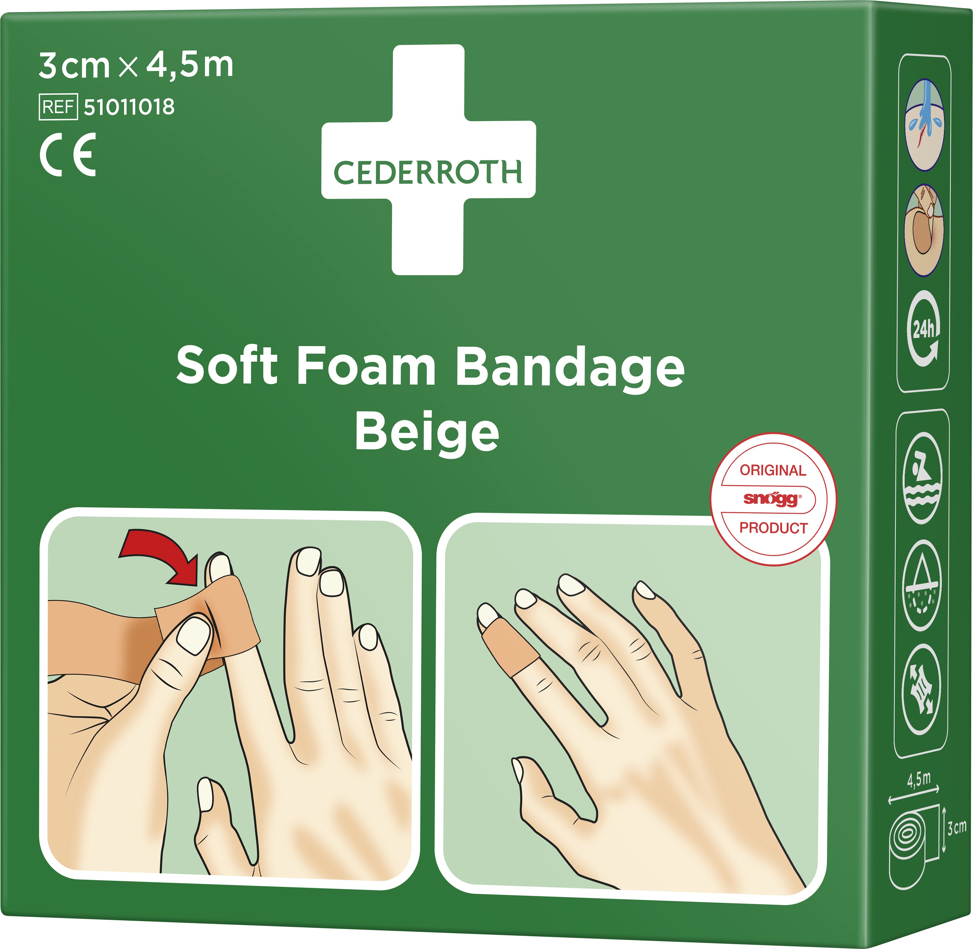 Soft foam bandage Cederroth 51011018