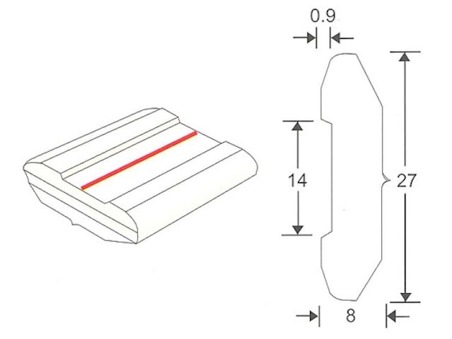 Keramische strip Weldsafe 8061-5/0,9